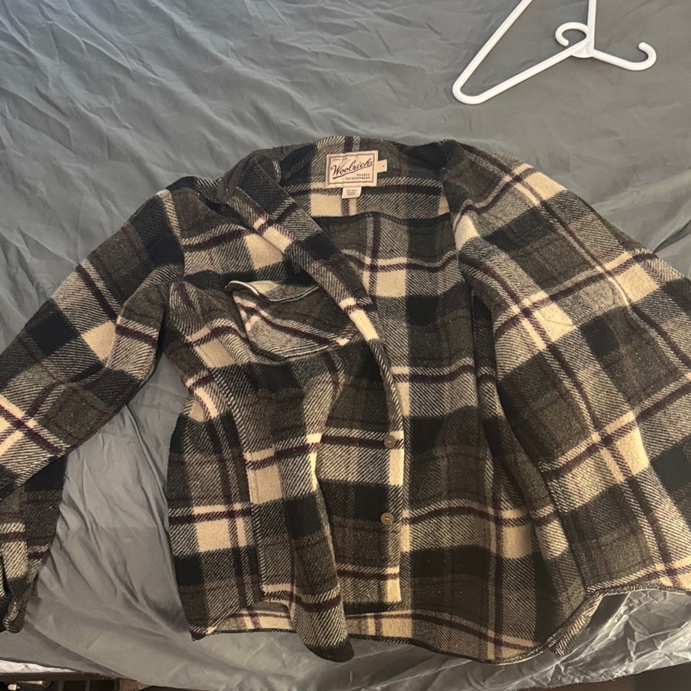 Woolrich Men's Plaid Blazer - Black and Cream